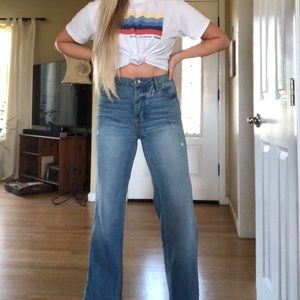 UO/BGD ultra high-waisted flare jeans